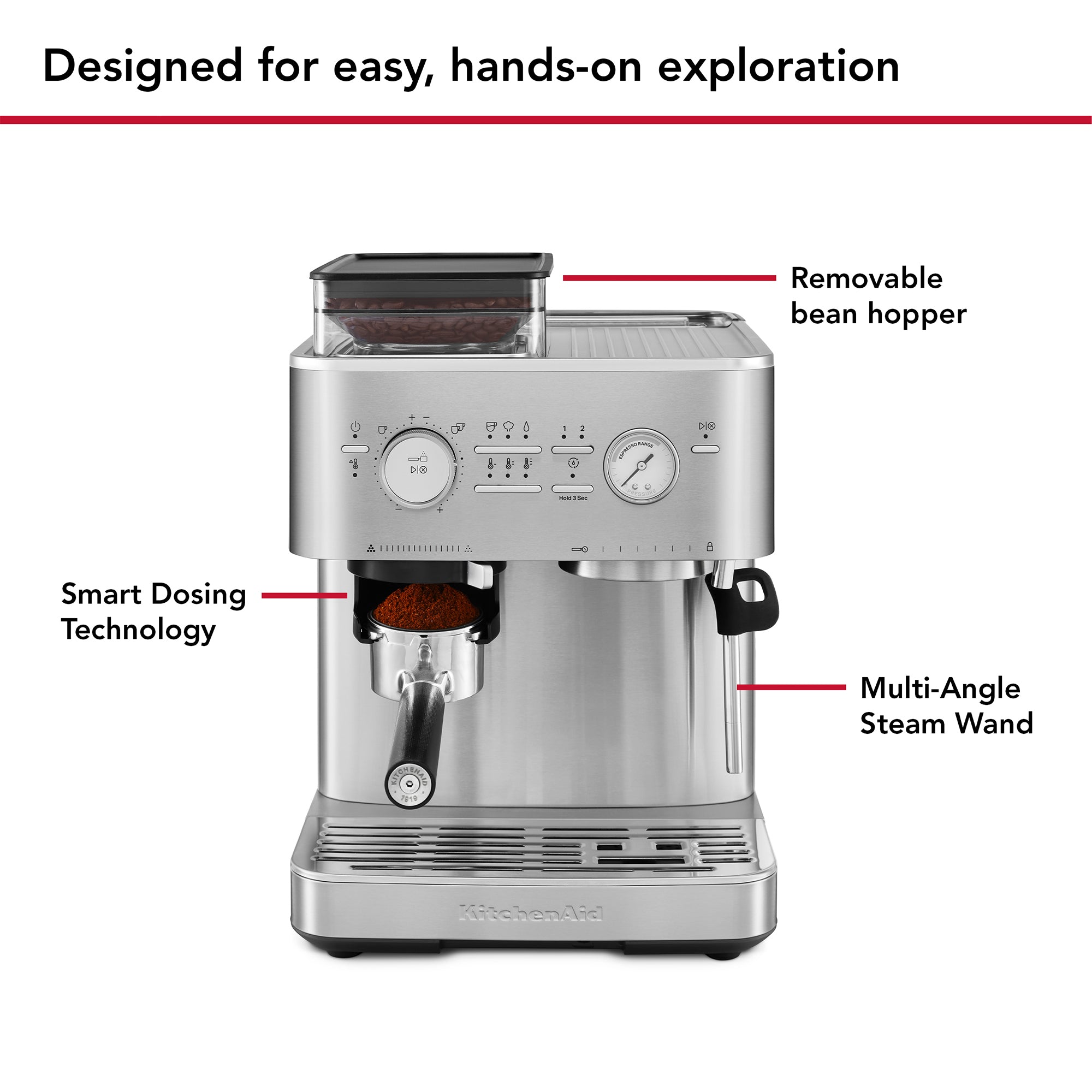 KitchenAid KitchenAid 5KES6551 Semi Automatic Espresso Machine with Burr Grinder – additional product image