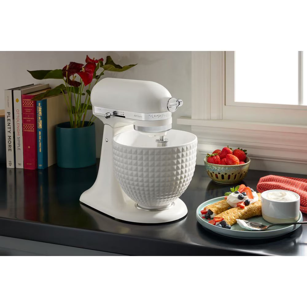 KitchenAid 5KSM156CX 4.7L Artisan Monochrome White Tilt-Head Stand Mixer - product image 7
