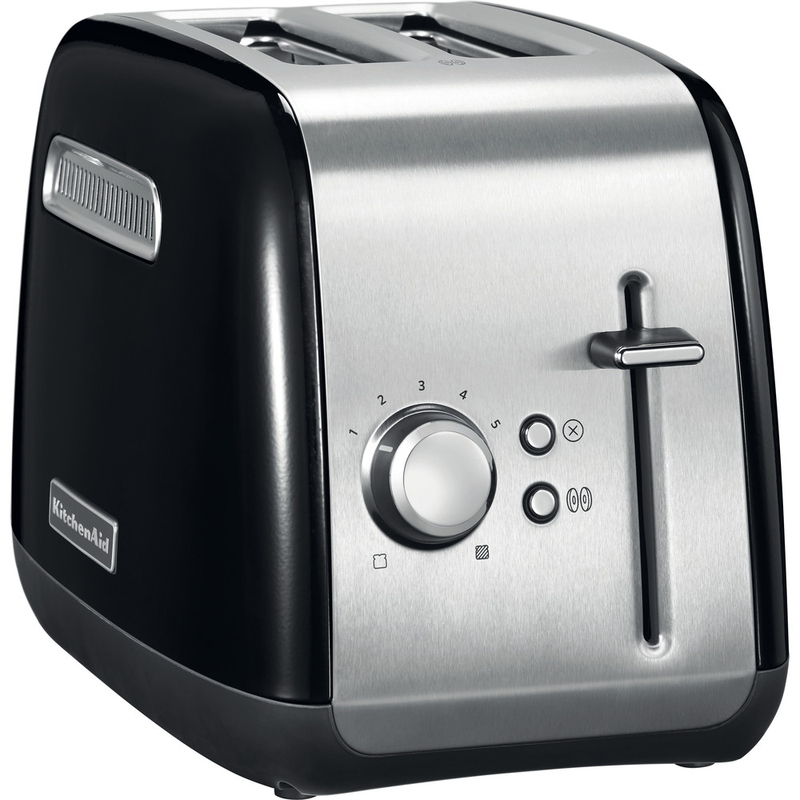 KitchenAid 5KMT2115BOB Onyx Black toaster - perspective view