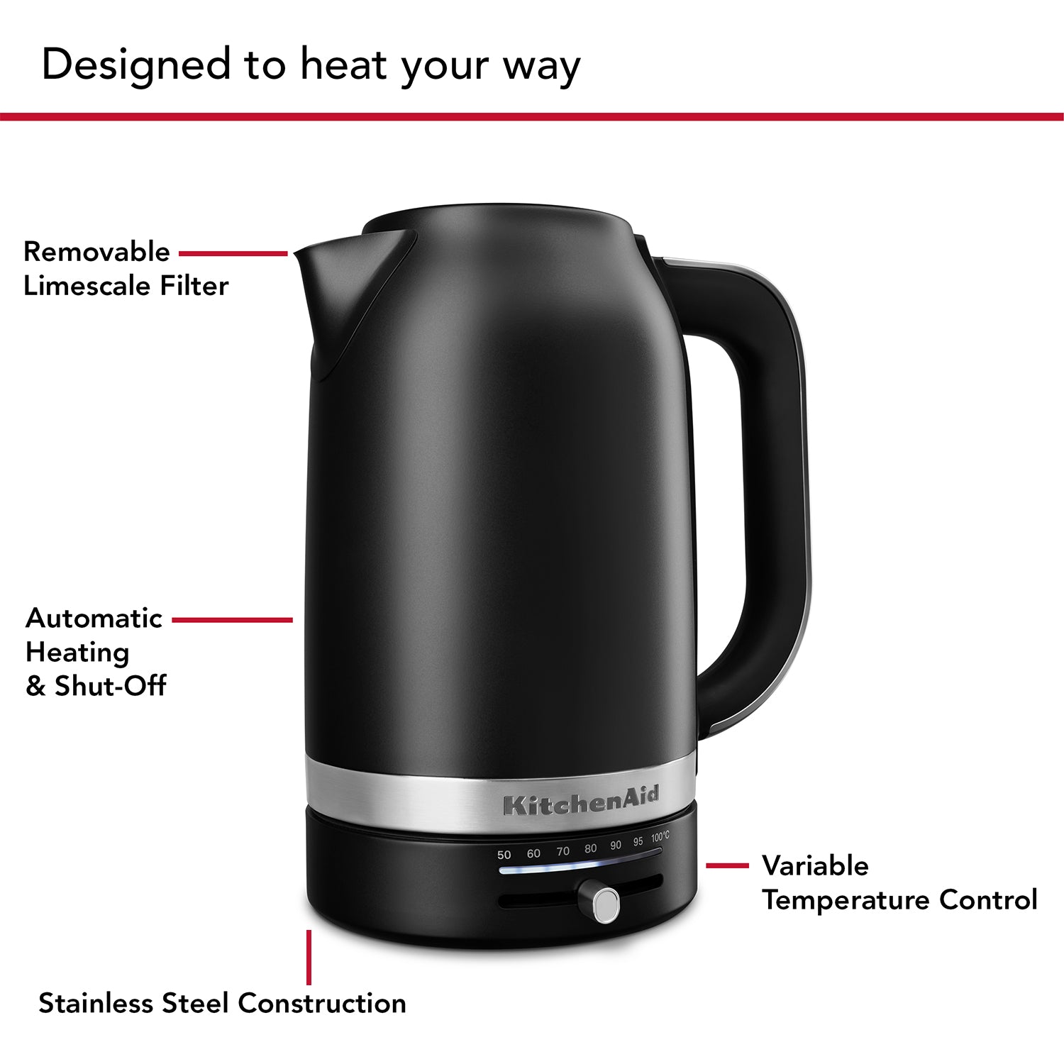 KitchenAid KitchenAid 5KEK1701 Variable Temperature Kettle 1.7L – additional product image