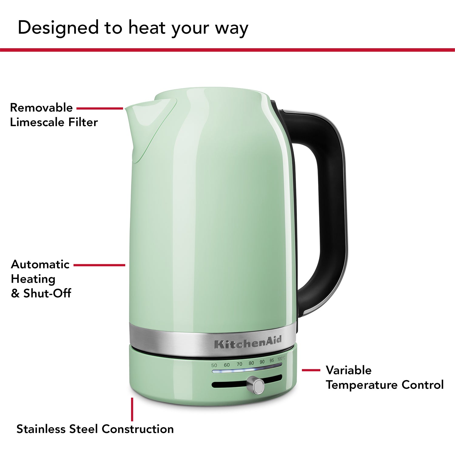 KitchenAid KitchenAid 5KEK1701 Variable Temperature Kettle 1.7L – additional product image
