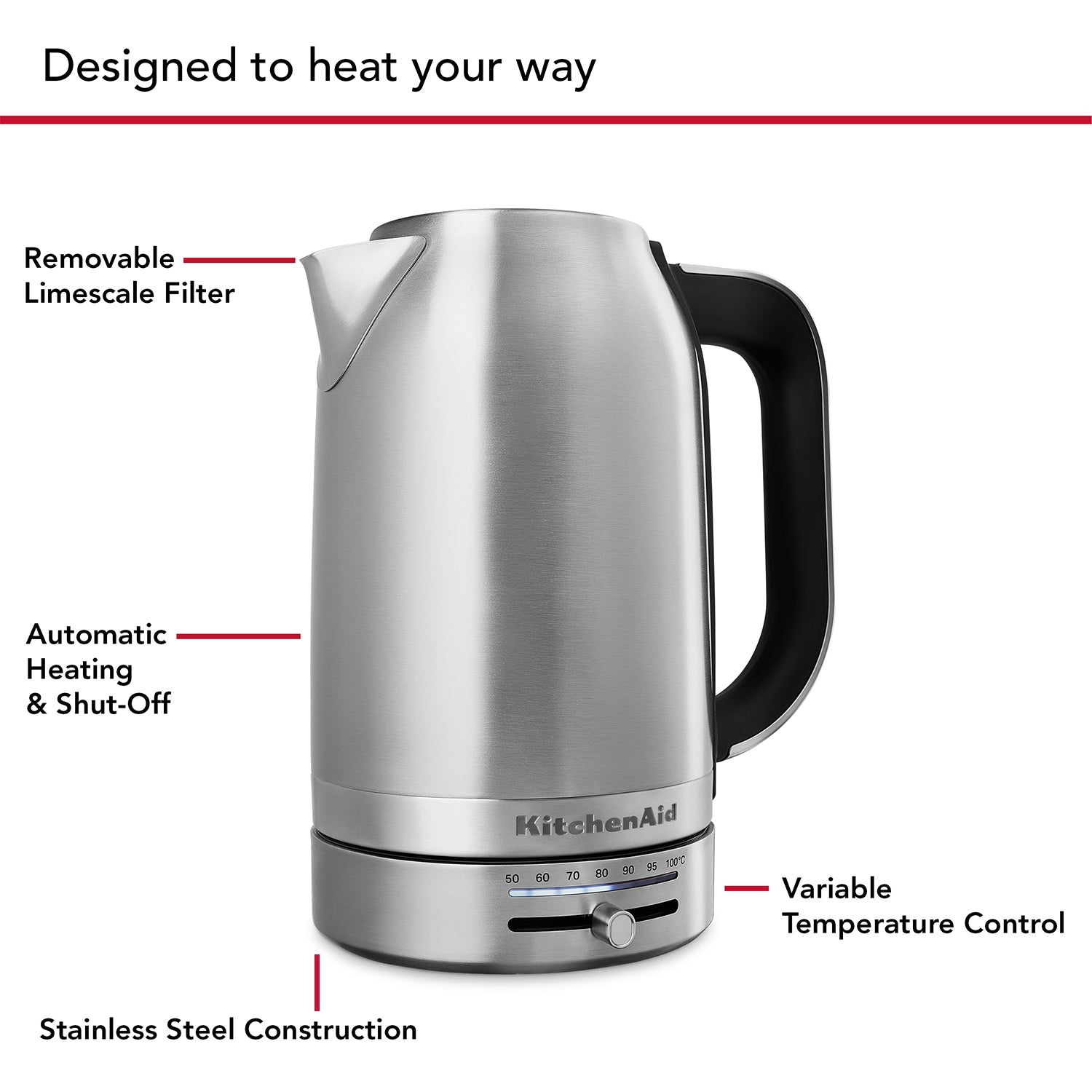 KitchenAid KitchenAid 5KEK1701 Variable Temperature Kettle 1.7L – additional product image