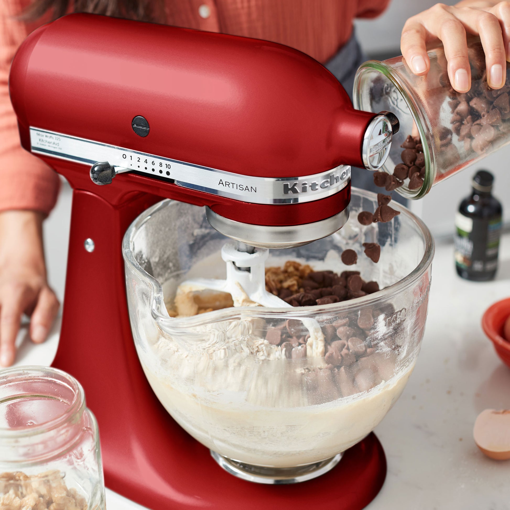 KitchenAid KitchenAid 5KSM175 4.8L Artisan Tilt-Head Stand Mixer with Extra Accessories – Empire red – 5KSM175PSBER – main product image