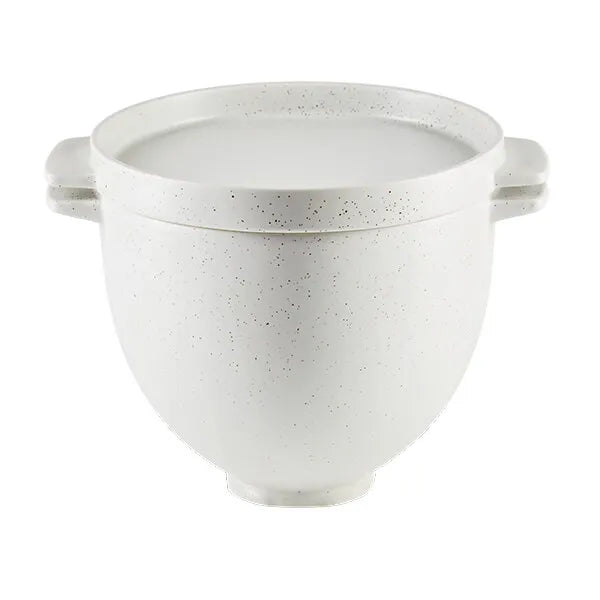 KitchenAid 5KSM2CB5BGS 4.7L Ceramic Bread Bowl with Lid, Grey Speckle