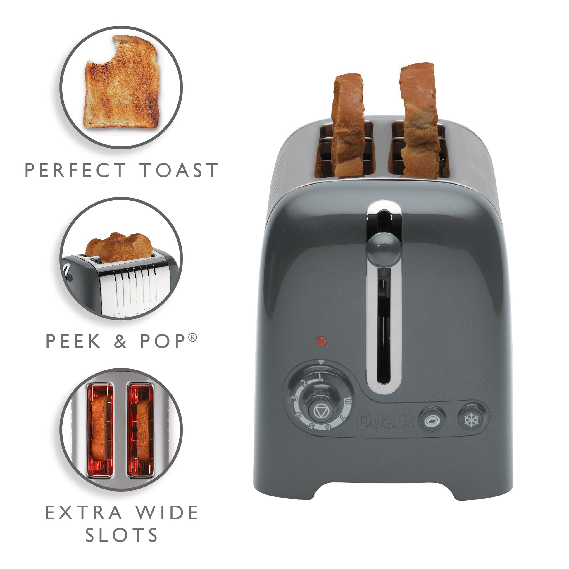 Dualit DLT-LITE-2S 2 Slice Lite Toaster - 26204