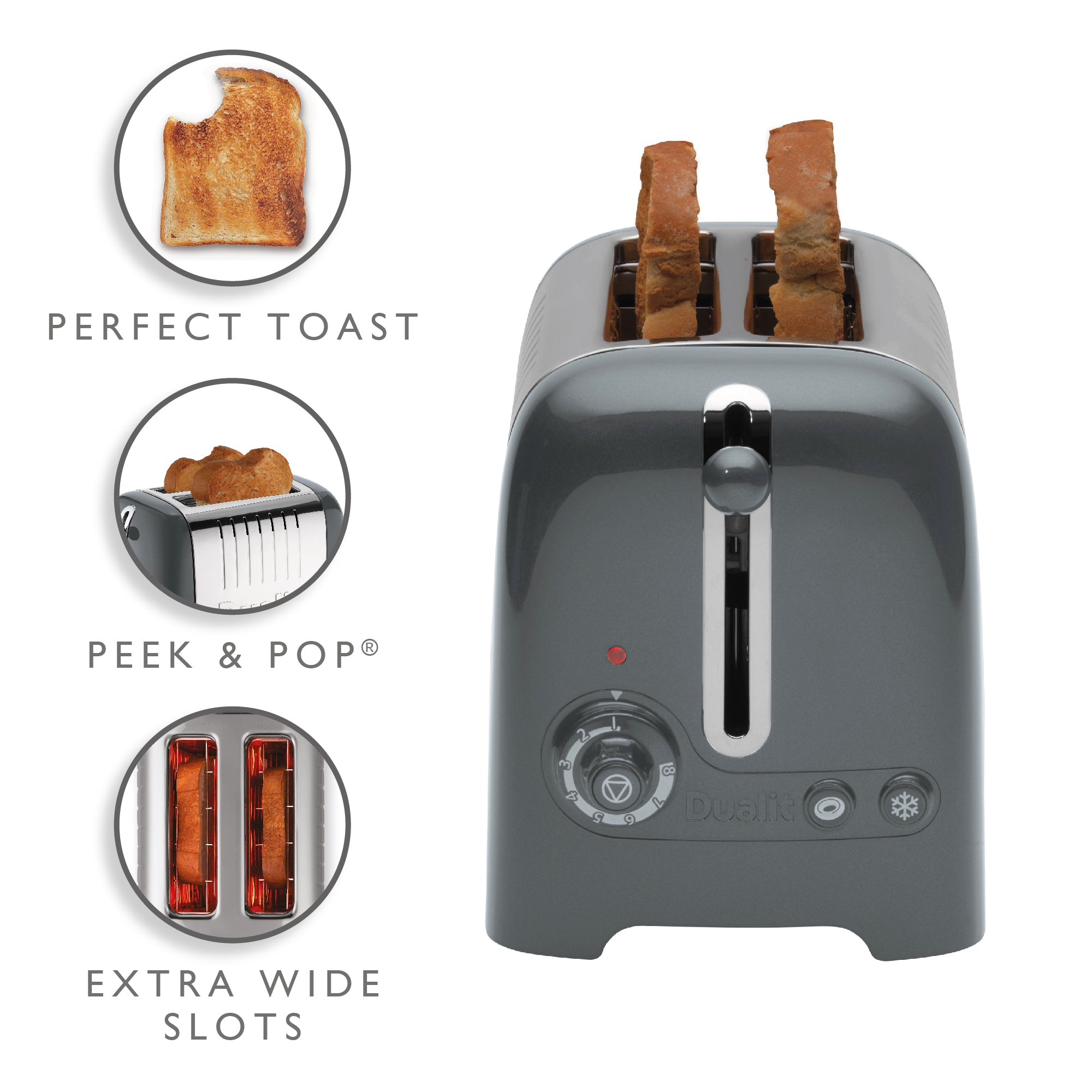Dualit DLT-LITE-2S 2 Slice Lite Toaster - 26204