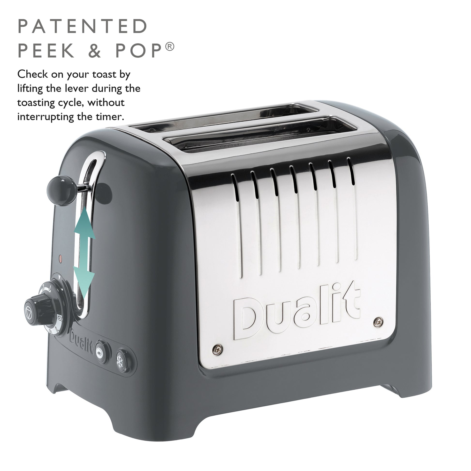Dualit DLT-LITE-2S 2 Slice Lite Toaster - 26204