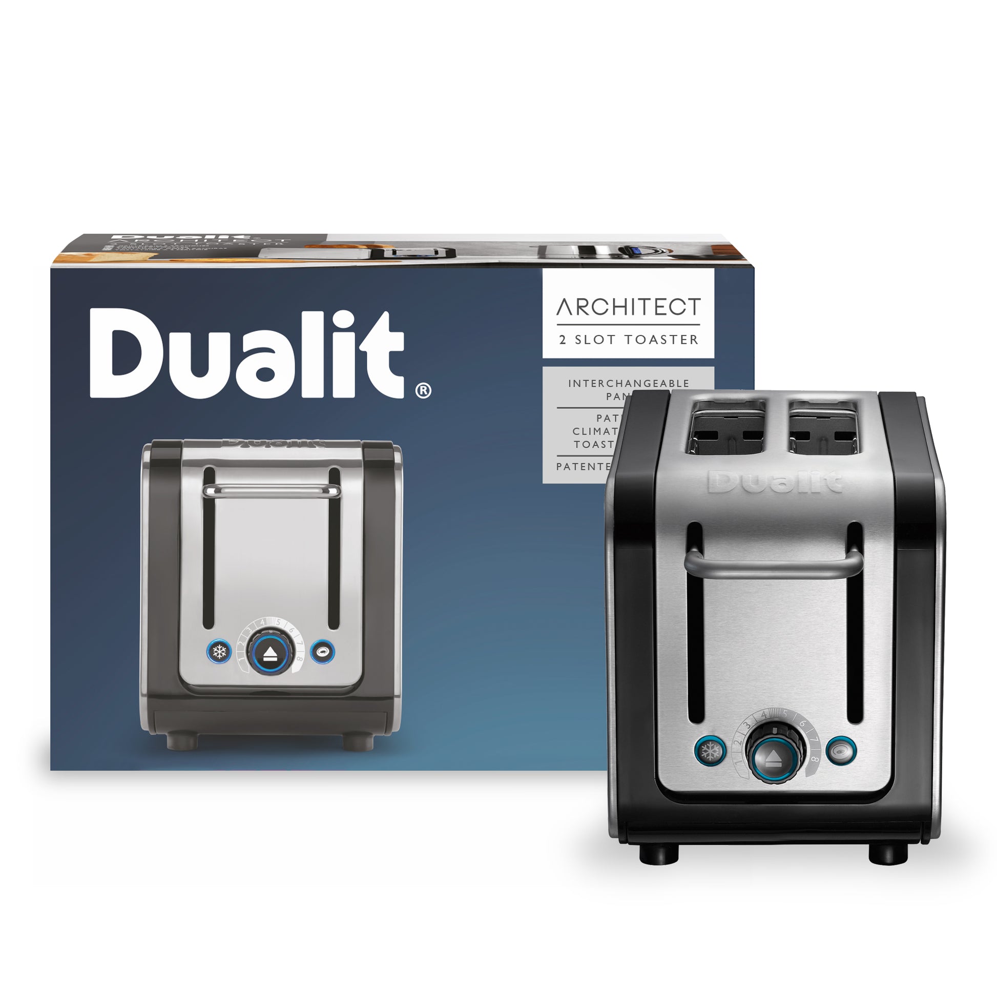 Dualit DLT-ARCHITECT-2S Architect 2 Slice Toaster - 26505