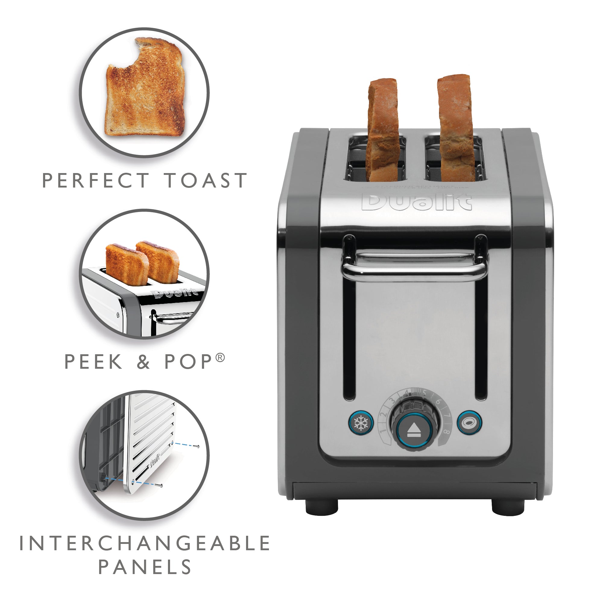 Dualit DLT-ARCHITECT-2S Architect 2 Slice Toaster - 26526