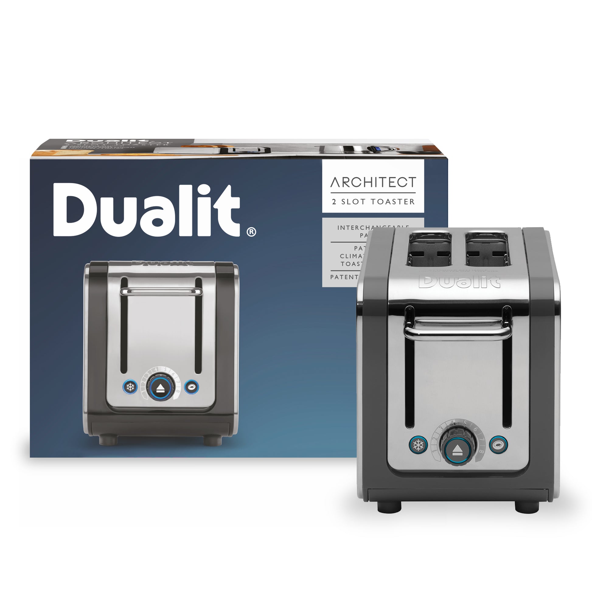 Dualit DLT-ARCHITECT-2S Architect 2 Slice Toaster - 26526