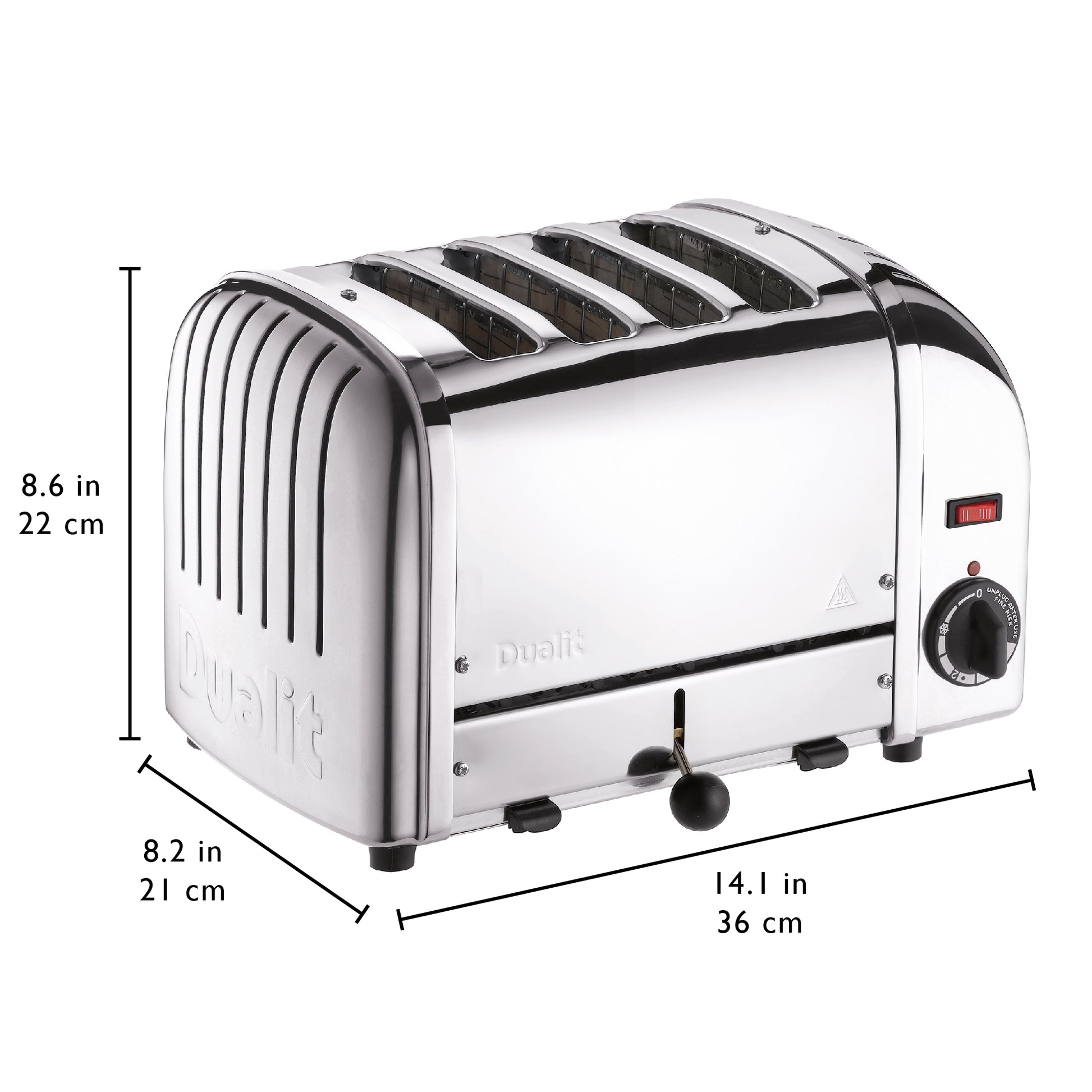 Dualit 40352 Vario 4 Slot Toaster Polished - 40352