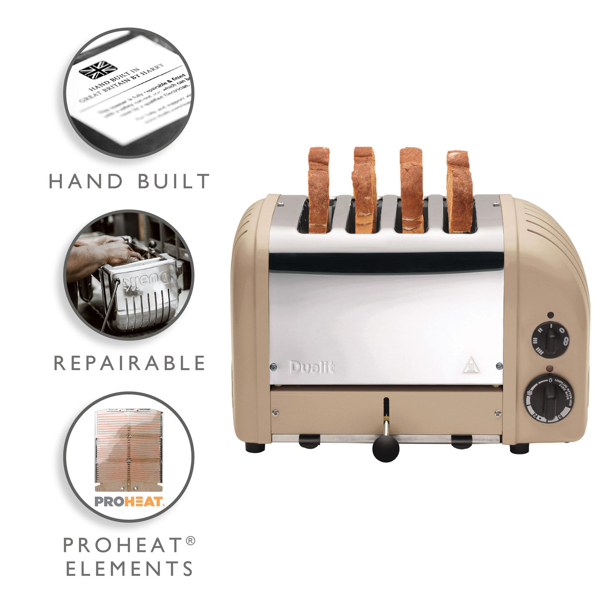 Dualit DLT-NEWGEN-4S 4 Slice NewGen Classic Toaster - 40579
