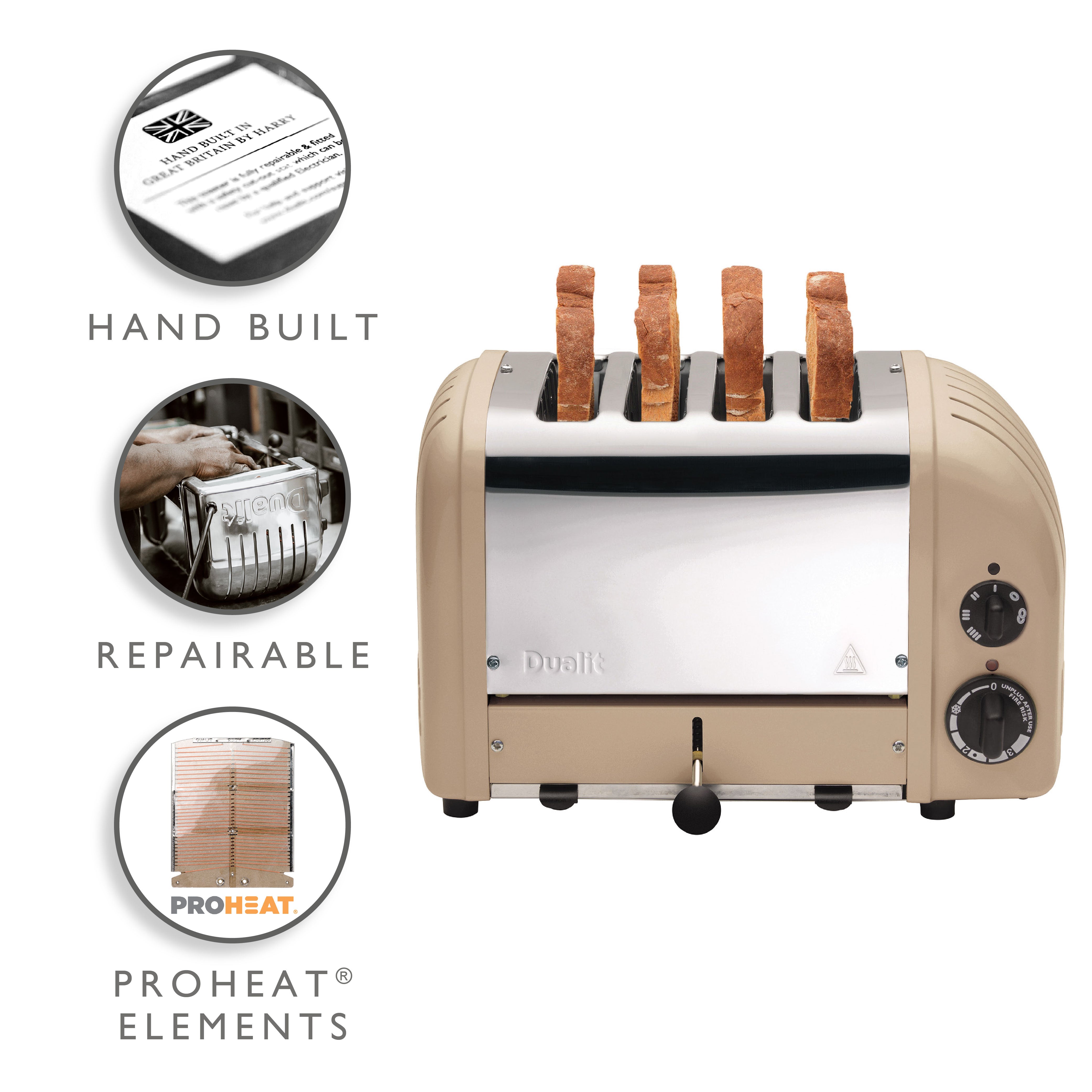 Dualit DLT-NEWGEN-4S 4 Slice NewGen Classic Toaster - 40579