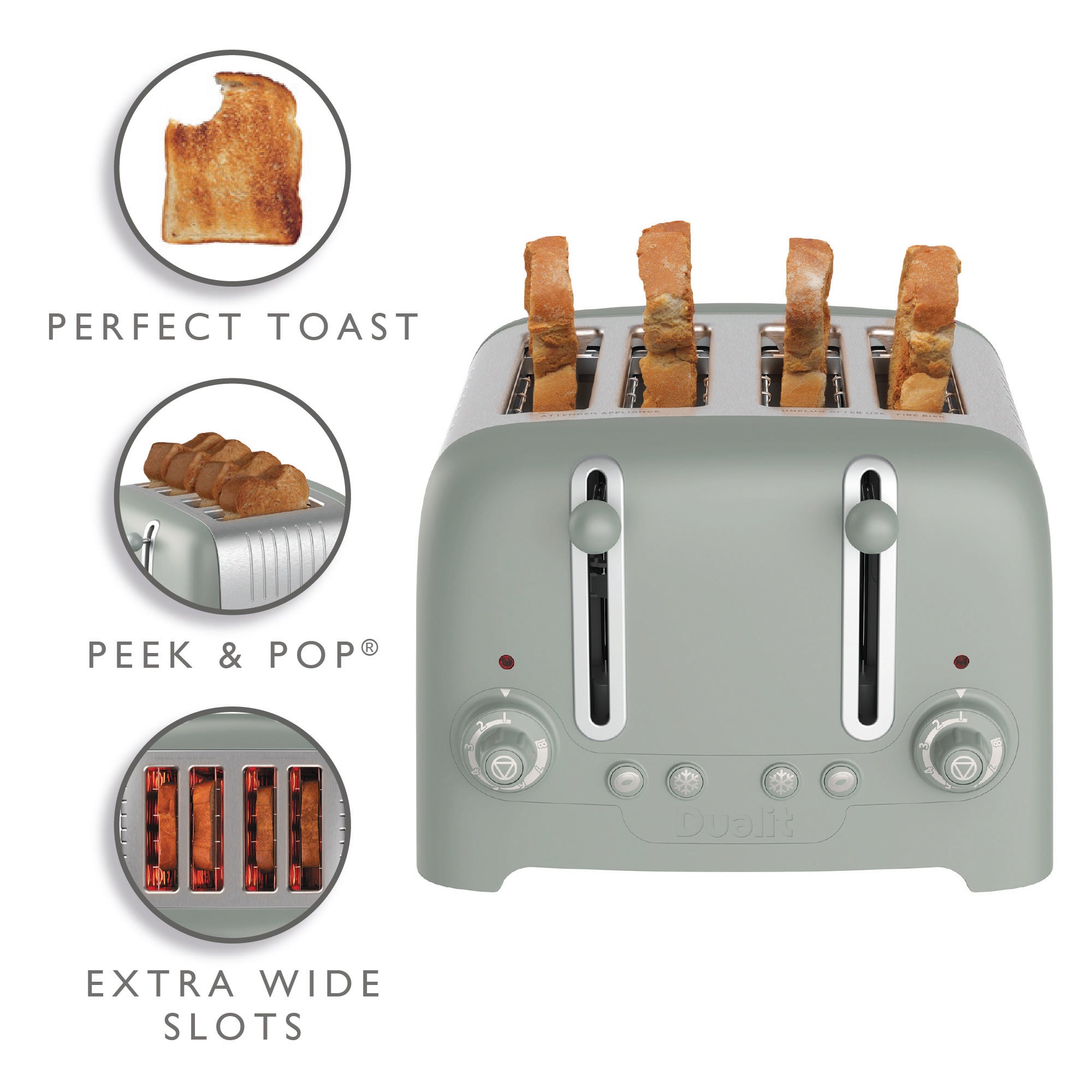 Dualit DLT-LITE-4S 4 Slice Lite Toaster - 46220