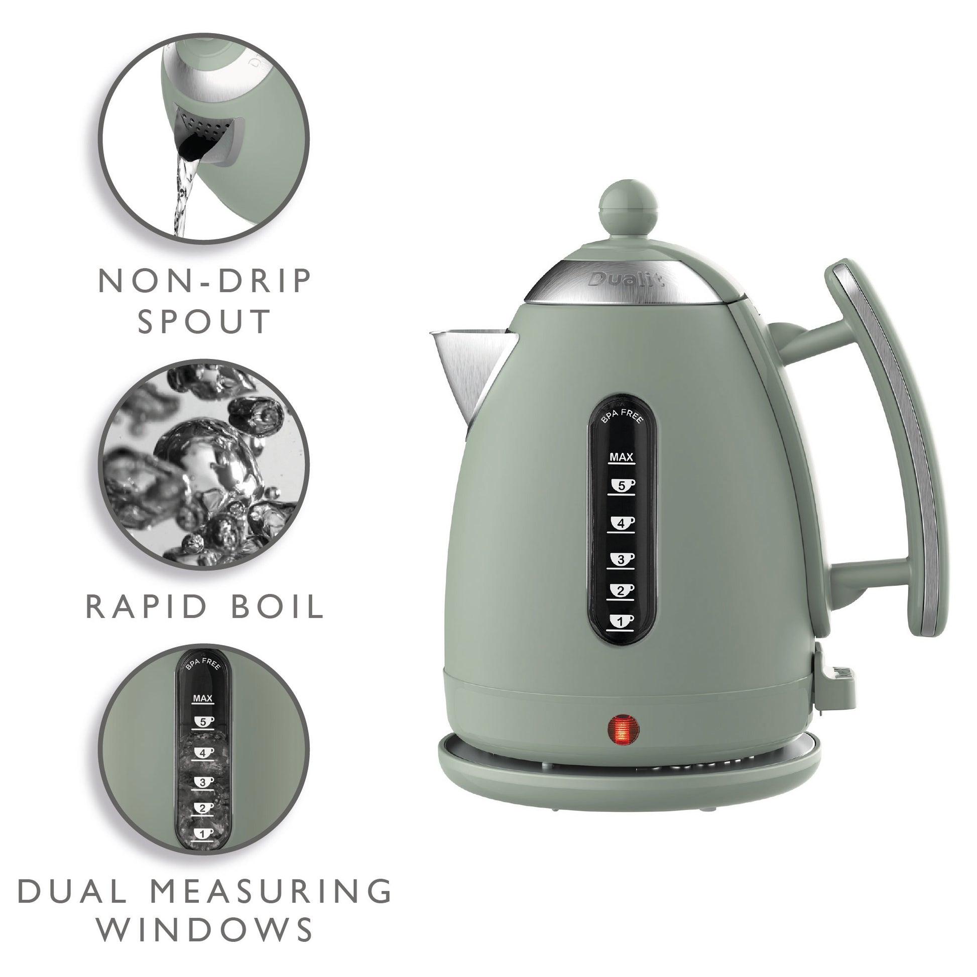 Dualit DLT-LITE-KETTLE Lite Jug Kettle - 72008