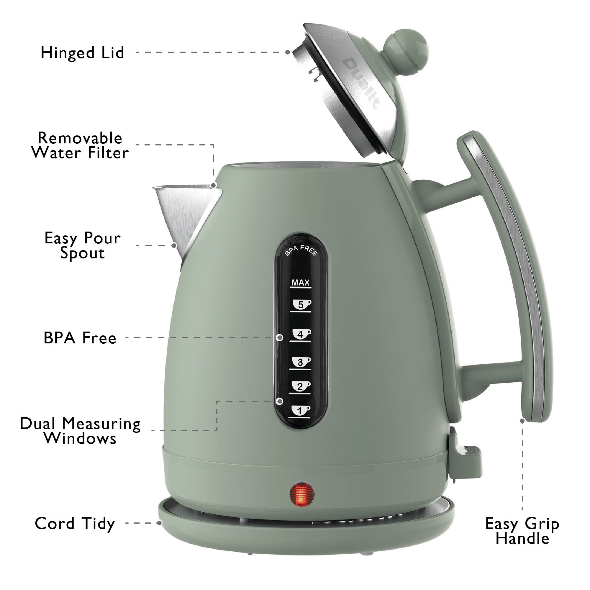 Dualit DLT-LITE-KETTLE Lite Jug Kettle - 72008