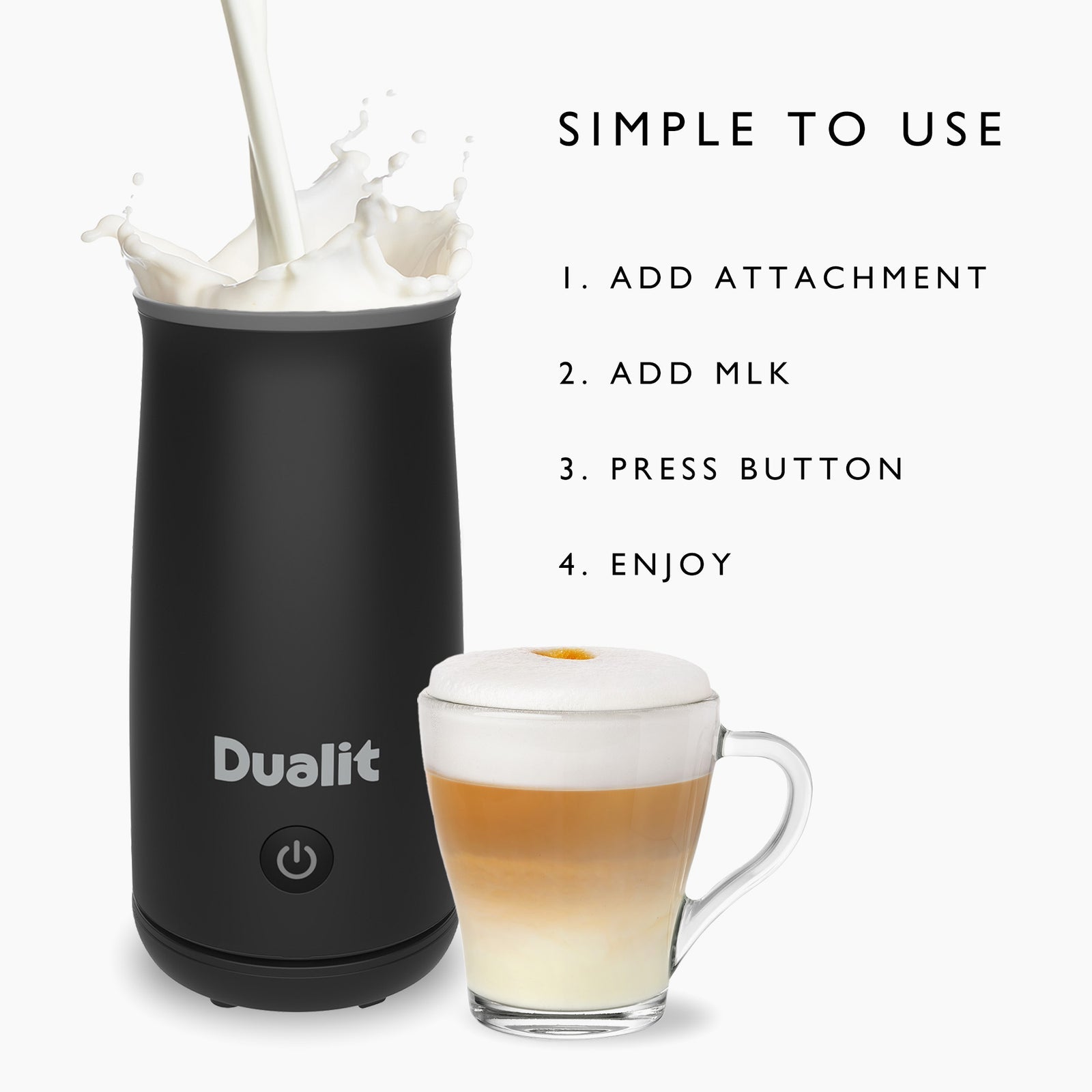 Dualit 84140 Hot Chocolate Maker & Milk Frother - Black - product image 3