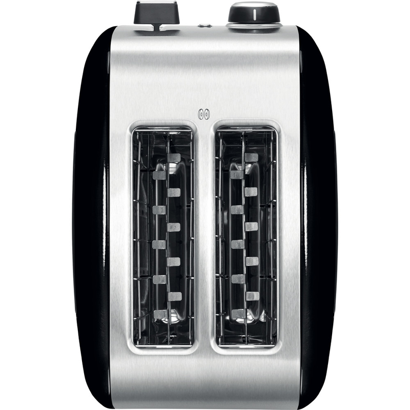 KitchenAid 5KMT2115BOB Onyx Black toaster - top view