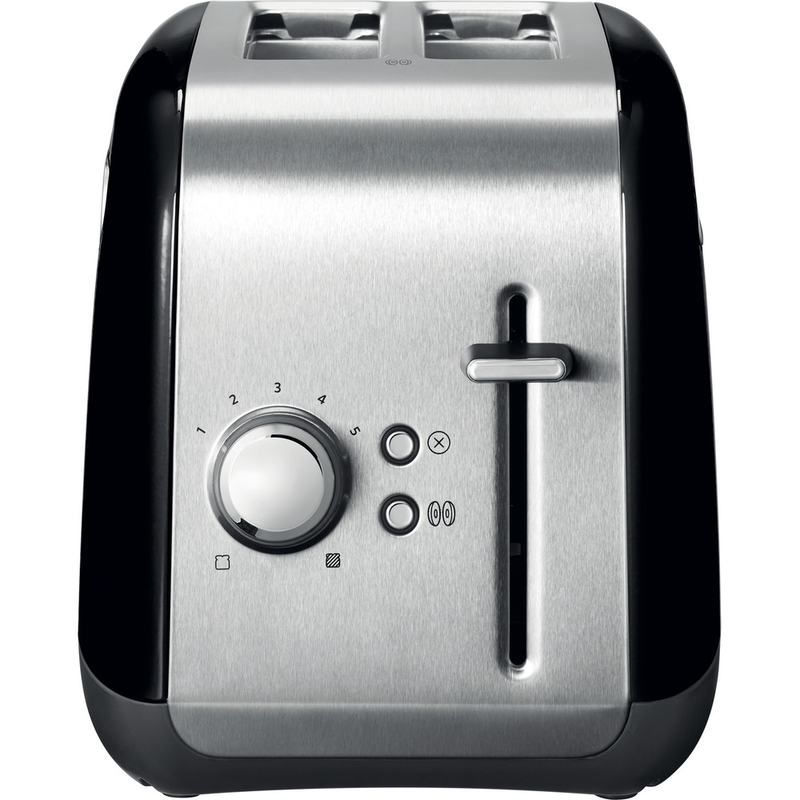 KitchenAid 5KMT2115BOB Onyx Black toaster - front view