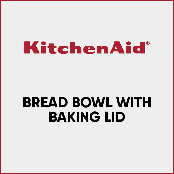 KitchenAid 5KSM2CB5BGS 4.7L Ceramic Bread Bowl with Lid, Grey Speckle - product image 3
