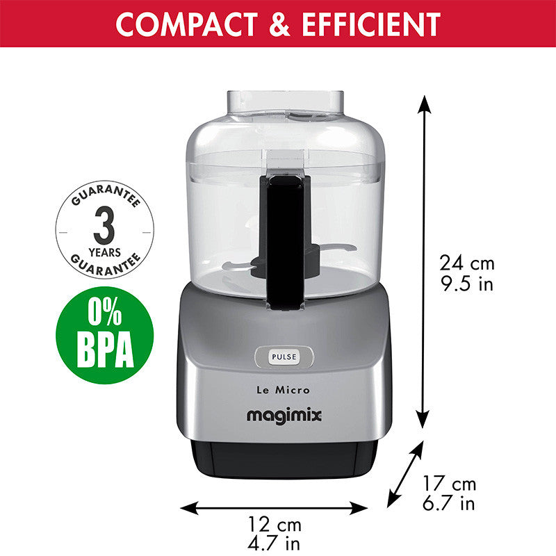 Magimix Magimix 18115 Micro Mini Chopper – Black – '18116 – main product image