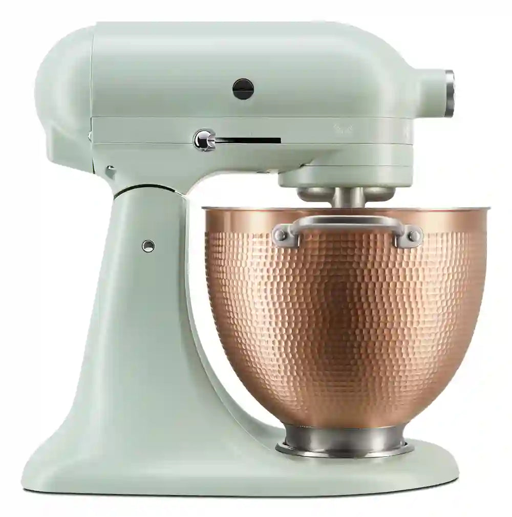 KitchenAid 5KSM180LEBLB Blossom Design Series Artisan stand mixer with hammered copper bowl